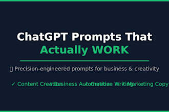 create custom chatgpt prompts for your business and creative needs