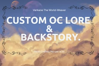 weave deep backstory and lore for your oc no ai