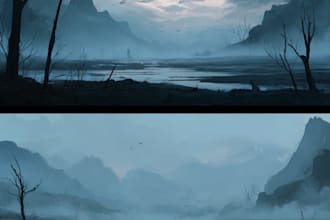 create illustrations and environments for your project