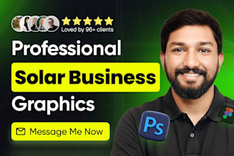 be a professional graphic designer for solar businesses