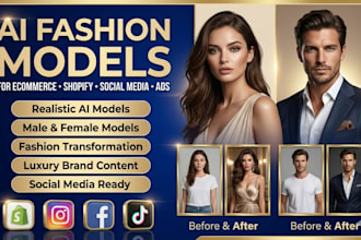 create realistic ai fashion model images for clothing and product photography