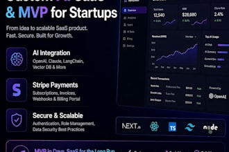 build a custom ai saas and saas mvp for startups