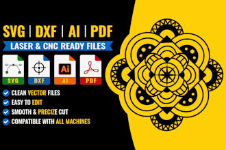 create laser cut and cnc ready vector files