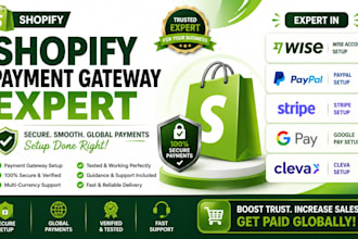 activate shopify payment wise paypal to your shopify store