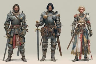 do character and concept art for you