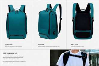 create design a professional wordpress backpack website