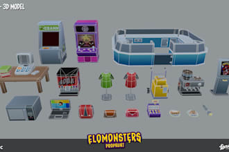 create high quality 3d game props and assets