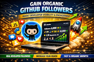 help you gain organic github followers and developer visibility
