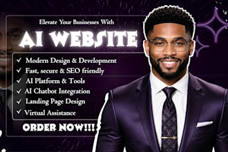 create modern ai websites for businesses and startups
