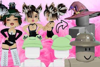 design roblox ugc assets, roblox accessories, game assets, layered clothing