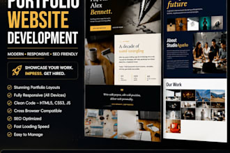 design a professional portfolio website