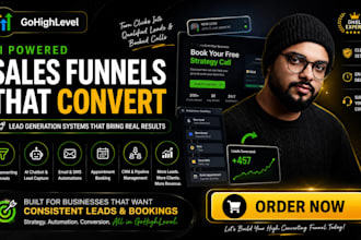 build gohighlevel ai sales funnel gohighlevel website for lead generation flow
