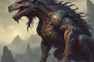 do fantasy acharacter , fantasy, and horror character art