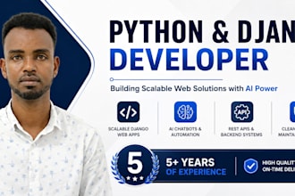 develop scalable django backend and web application