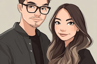 design couple portrait wedding portrait