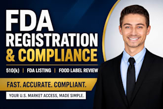 fda registration, food, cosmetic, import permit, fda compliance, 510k submission