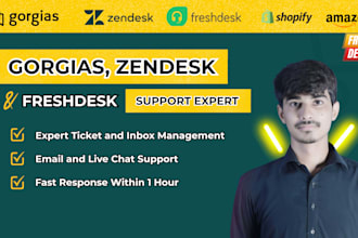 provide expert gorgias, zendesk, and freshdesk customer support for your store