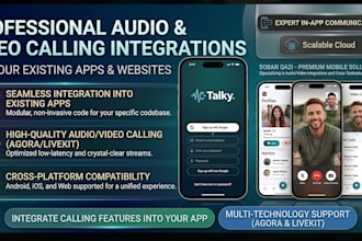 add high quality audio and video calling to your web or app