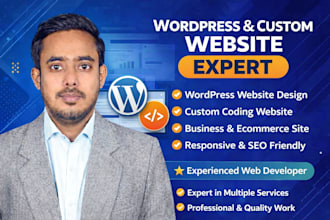 develop wordpress website with custom coding