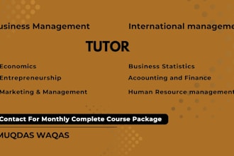 be your business and economics tutor