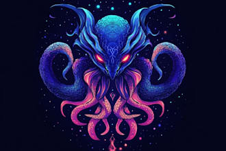 custom fantasy, logo design