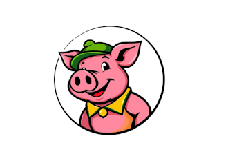 do unique funny pig mascot logo unlimited revision