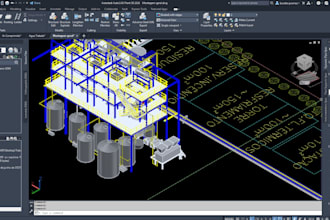 create technical pid, isometric 2dand 3d piping  drawings
