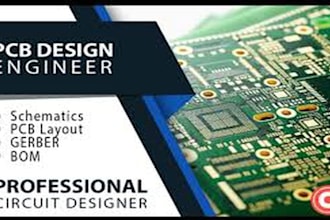 design pcb schematic pcb layout gerber files in altium kicad easyeda tested pcb