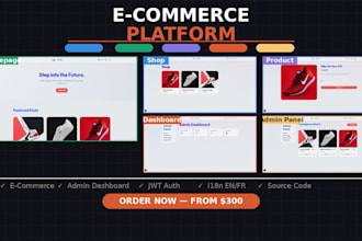 build a complete e commerce website