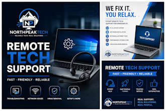 provide remote tech support for windows PC issues