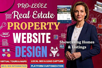 real state landing page website design, wordpress realtor website idx redesign