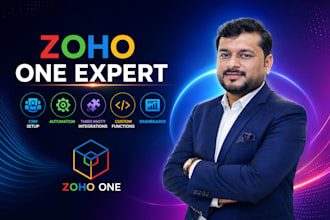 setup zoho one CRM automation workflows integrations and dashboards