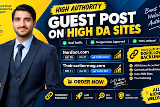 do guest posting on nerdbot, techbullion and theinscribermag