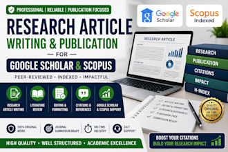 write, prepare research article on google scholar and scopus journal publication