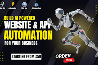 build ai powered website chatbot and zapier automation for your business