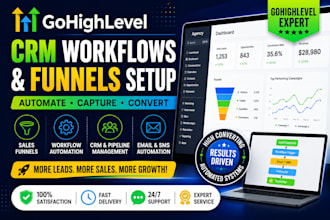 setup ghl CRM workflows ghl funnels ghl automation pipelines setup