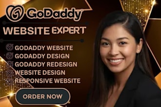 design godaddy website or redesign godaddy website design
