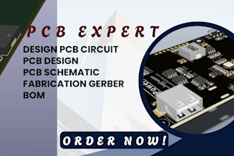 design pcb circuit, pcb schematic, pcb design, fabrication gerber, and bom