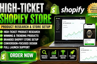 do high ticket product research build shopify high ticket dropshipping store