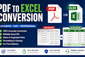 do PDF to excel conversion