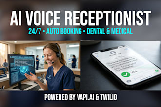 build ai voice receptionist agent for dental clinics and businesses