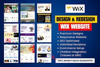 build wix website, redesign wix website, wix ecommerce store