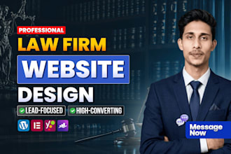 design a high converting lawyer, attorney and law firm wordpress website