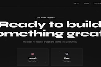 build a portfolio website that gets you hired