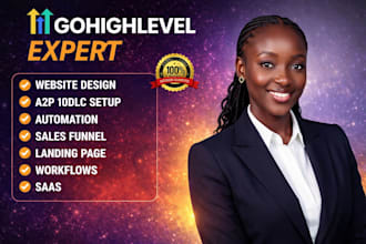 build gohighlevel funnels, CRM,landing pages and automation