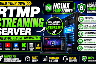 setup rtmp server nginx for live streaming and private streaming platform