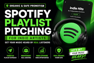 pitch your song to independent spotify playlists organically