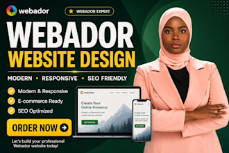 design webador website, webador redesign, hostinger website online store