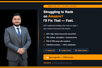 do SEO optimized amazon product listings for fba and fbm