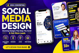 design premium social media graphics, carousel for hvac and construction brands